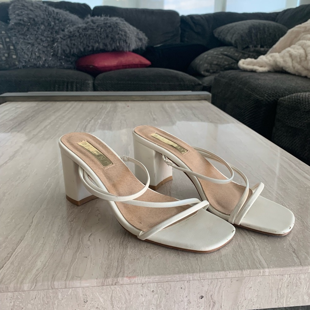 White Billini Mules